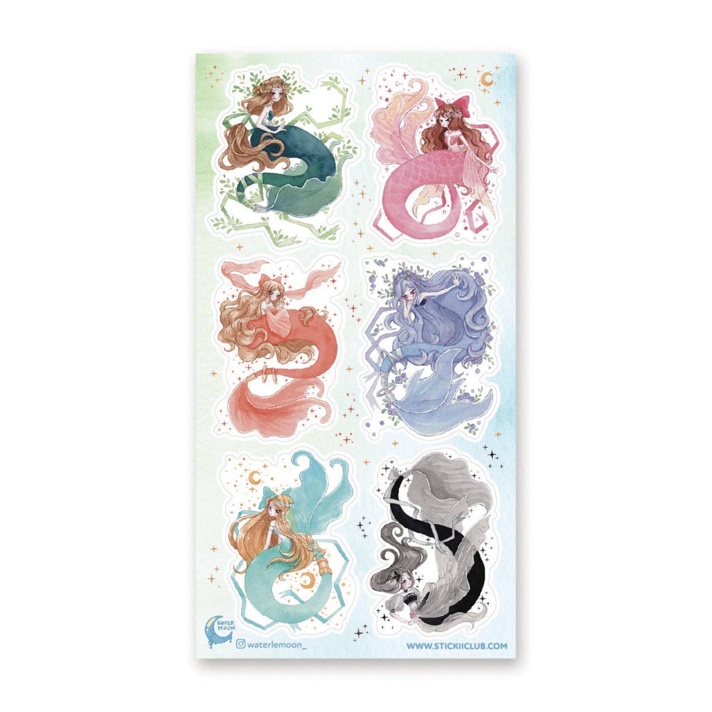 STICKII - Sticker Sheet - Waterlemoon - Stylish Seas
