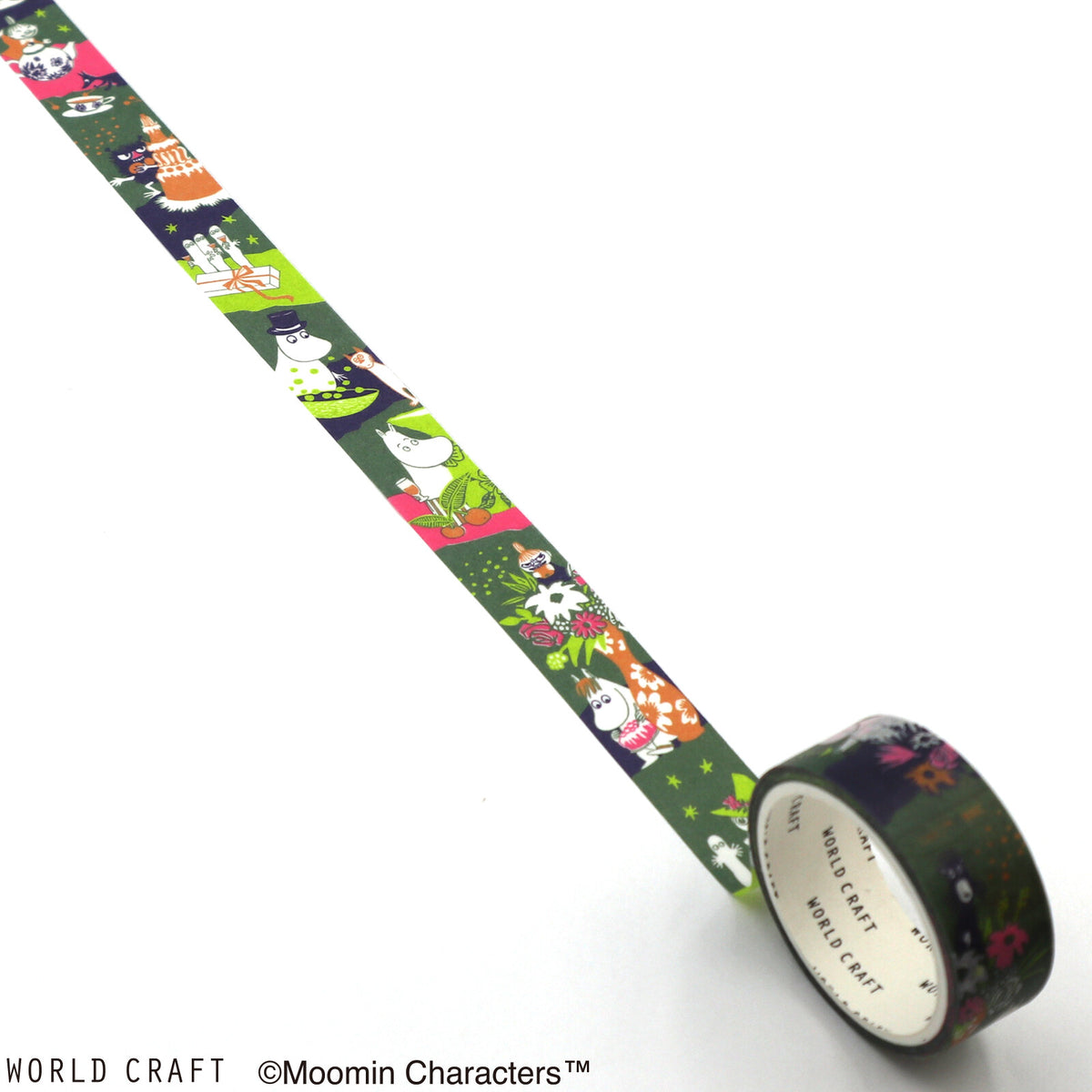 World Craft x Moomin - Washi Tape - Moomin Cake - Green