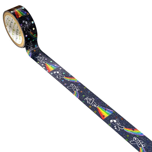 SEAL-DO Shinzi Katoh - Washi Tape - Rainbow Foil Series - Night Rainbow