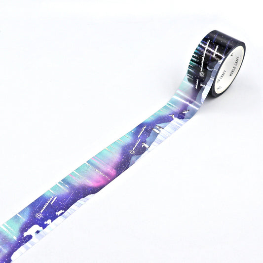 World Craft - Foil-Stamped Clear Tape - Starry Sky