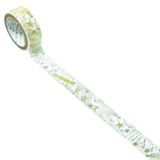 SEAL-DO Shinzi Katoh Washi Tape - Silhouette Foil Series - Night on the Galactic Railroad