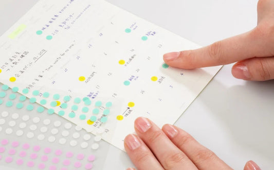 Stalogy - Planner Sticker Sheet - 5mm Round Stickers - Shuffle Ice Cream