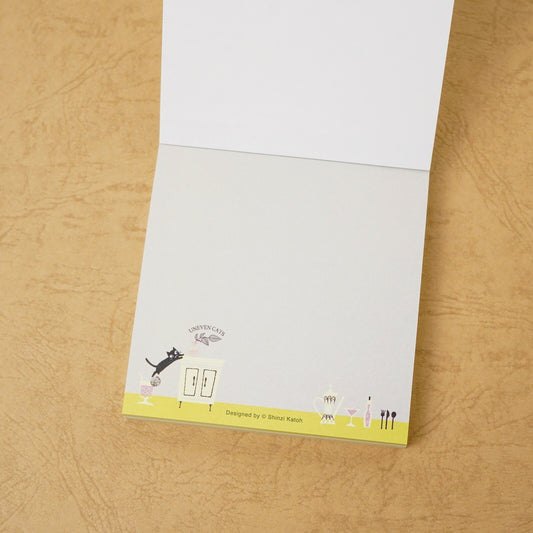 Shinzi Katoh - Memo Pad - Uneven Cats - Yellow