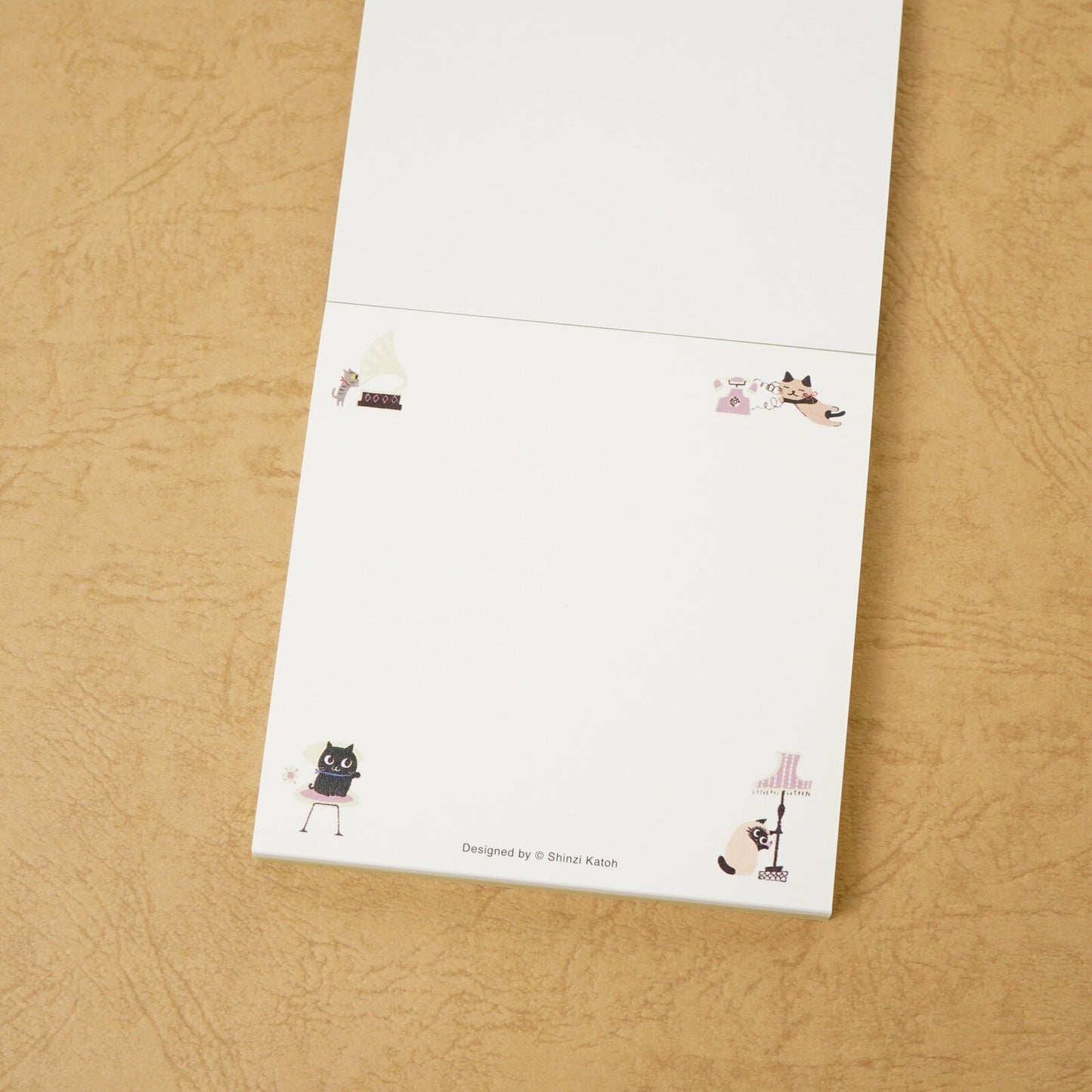 Shinzi Katoh - Memo Pad - Uneven Cats - Yellow