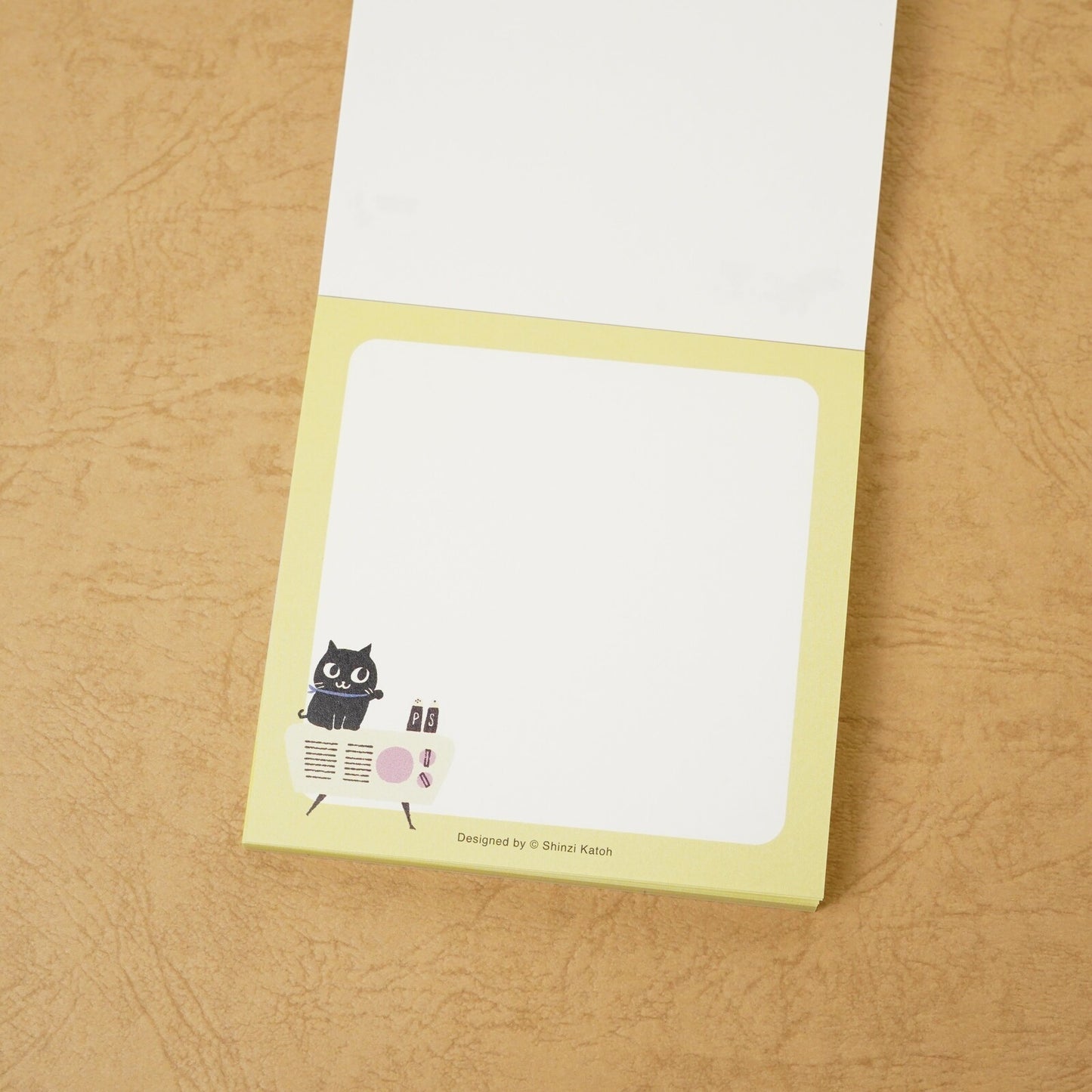 Shinzi Katoh - Memo Pad - Uneven Cats - Yellow