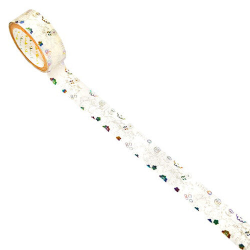 SEAL-DO Shinzi Katoh Washi Tape - Rainbow Foil - Cat Meeting