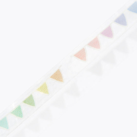 BGM - 5mm Slim Clear Tape - Colorful (Rainbow Banners)