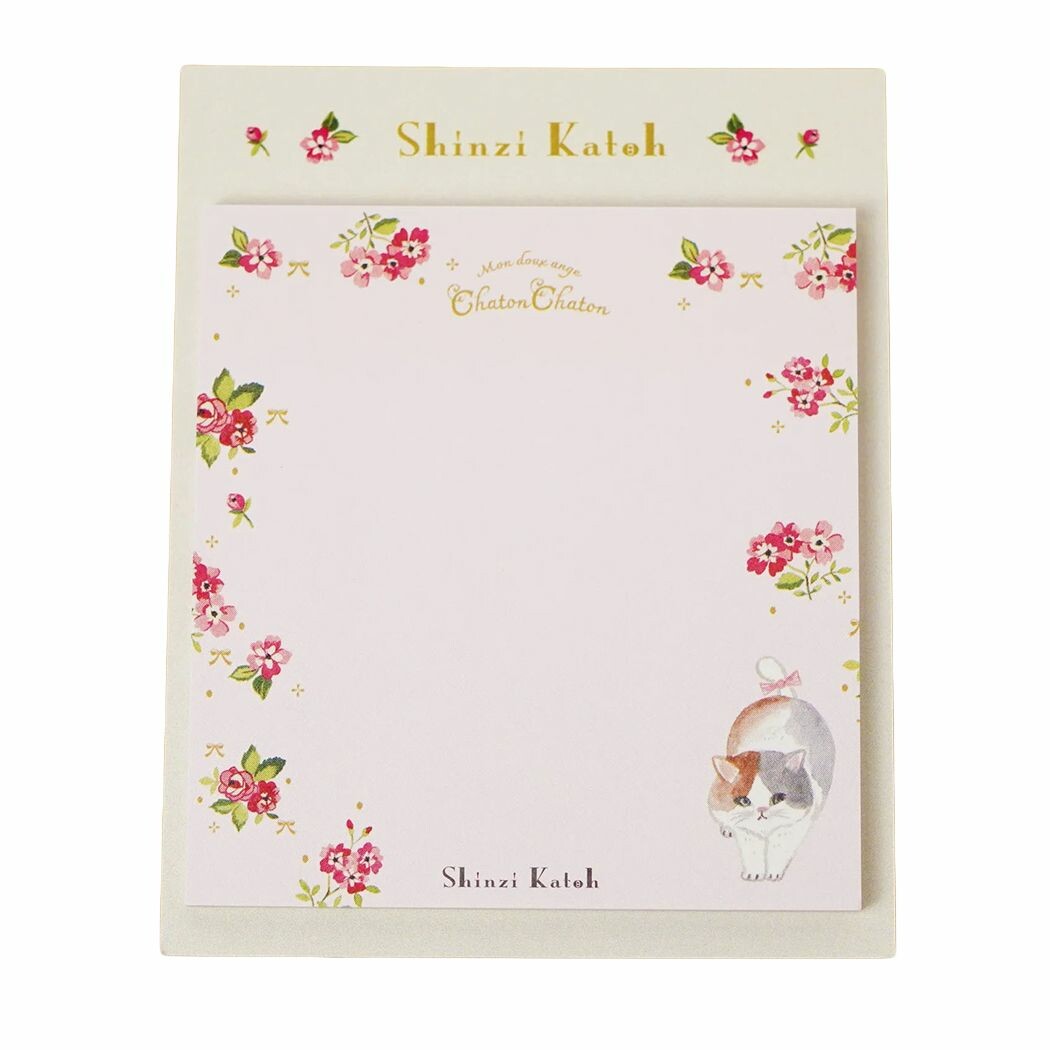 Shinzi Katoh - Sticky Notes - Chaton Chaton - Cat and Ribbon