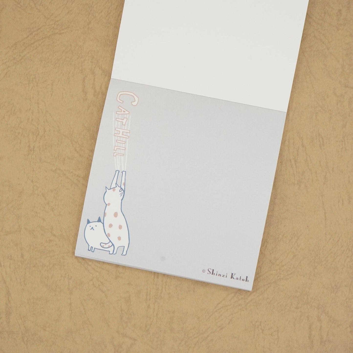 Shinzi Katoh - Memo Pad - Cat Hill - Green