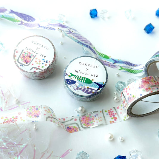 Rokkaku x Misuzu Uta - Foil-Stamped Washi Tape - Big Catch