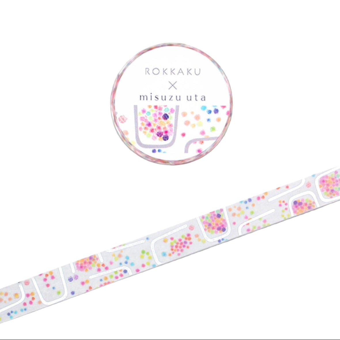 Rokkaku x Misuzu Uta - Foil-Stamped Washi Tape - Dream of Kinmai Sugar