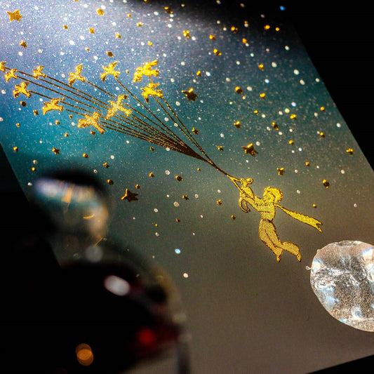 The Little Prince - Migratory Birds - Foil-Stamped Postcard