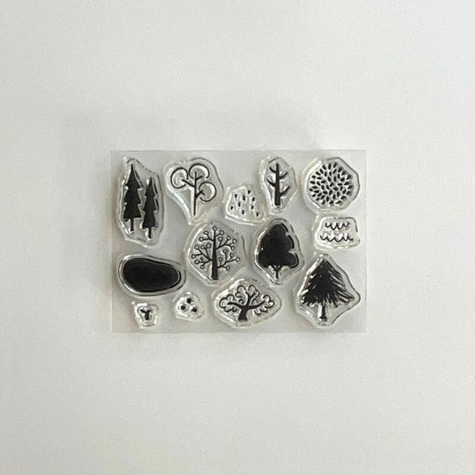 mizushima - JIZAI Clear Stamp Pocket Series - Trees 02