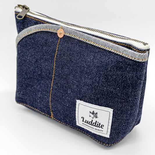 Luddite - Denim Boat Pouch S - Okayama Denim