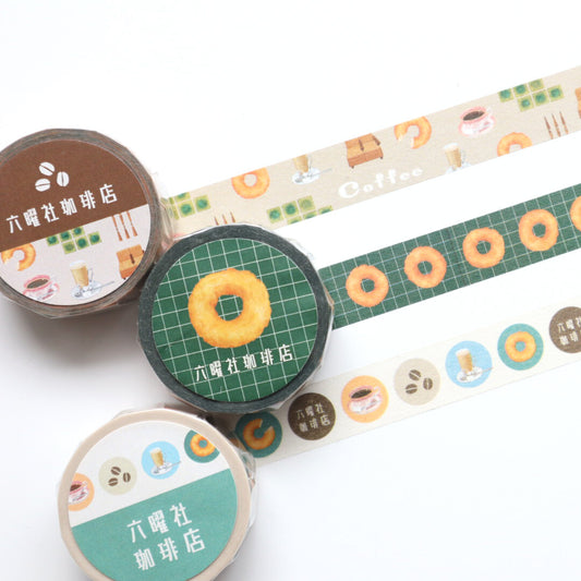 Forme - Washi Tape - Rokuyosha Coffee Shop - Coffee Cafe