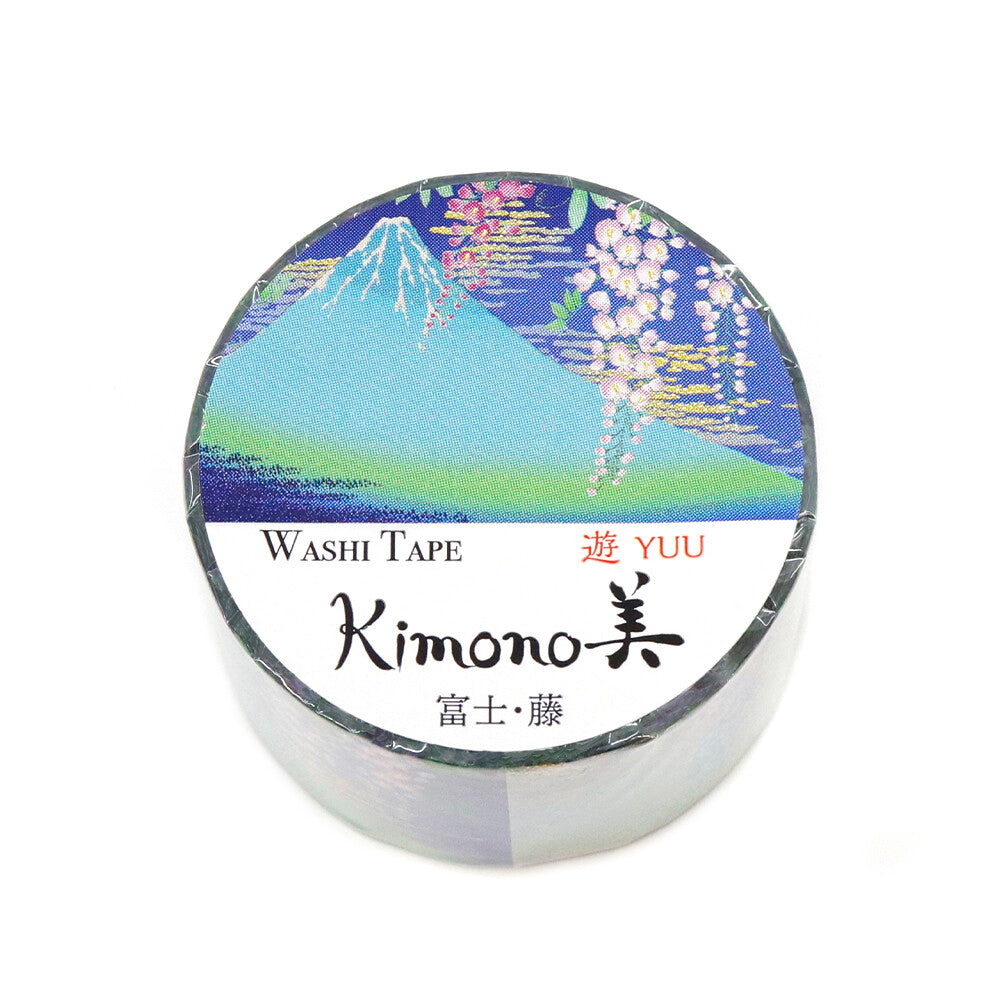 SAIEN - Foil-Stamped Washi Tape - Kimono Series - Wisteria