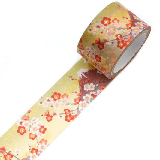 SAIEN - Foil-Stamped Washi Tape - Kimono Series - Plum