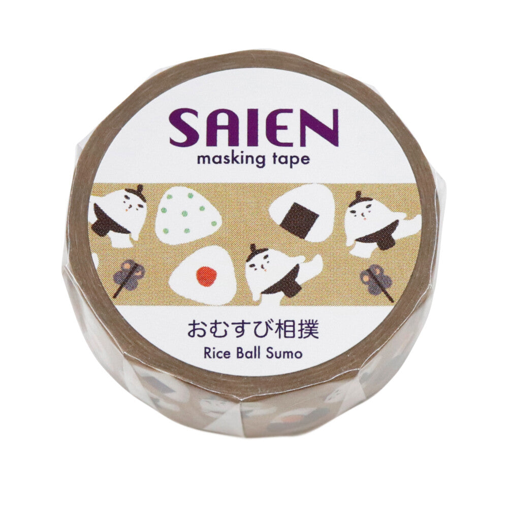 SAIEN - Washi Tape - Rice Ball Sumo
