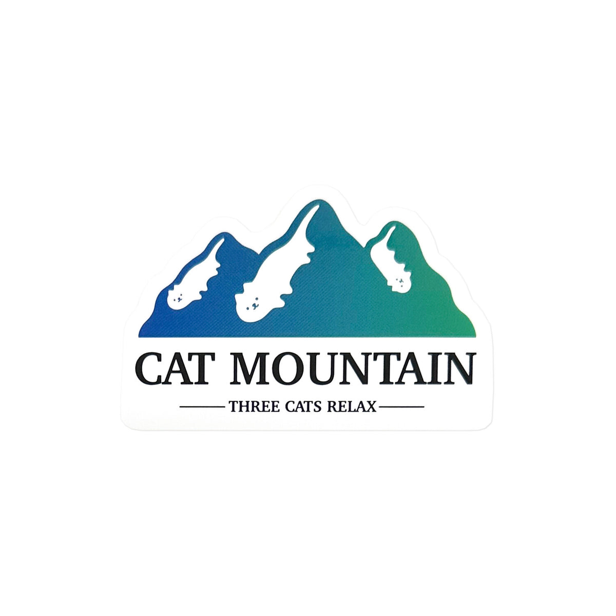 CREATORS CIRCUS x Shimizu - Die-Cut Sticker - Cat Mountain