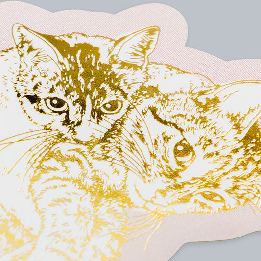 Rokkaku - Cat Art Collection - Cat Sticker - Love