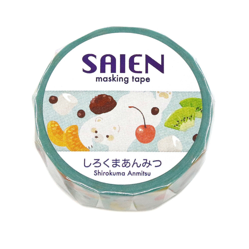 SAIEN - Washi Tape - Shirokuma Anmitsu (Polar Bear Dessert)