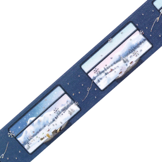 BGM - 20mm Washi Tape - Winter Limited - Snow Viewing Sleeper Train