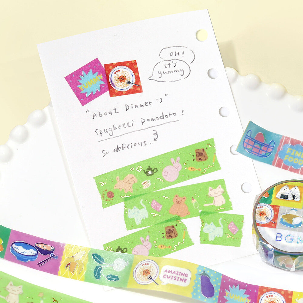 BGM Washi Tape - Pop Food