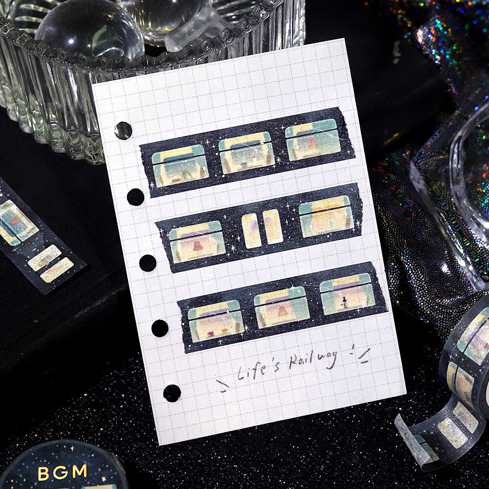 BGM Washi Tape - Sleeper Train Among the Stars