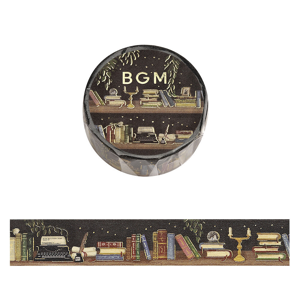 BGM Washi Tape - Late Night Bookshelf