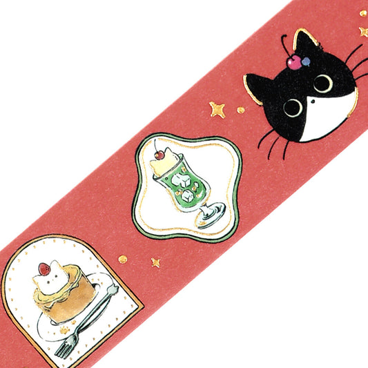 BGM Washi Tape - Cafe Kuroneko - Black Cat Coffee Shop - Frame