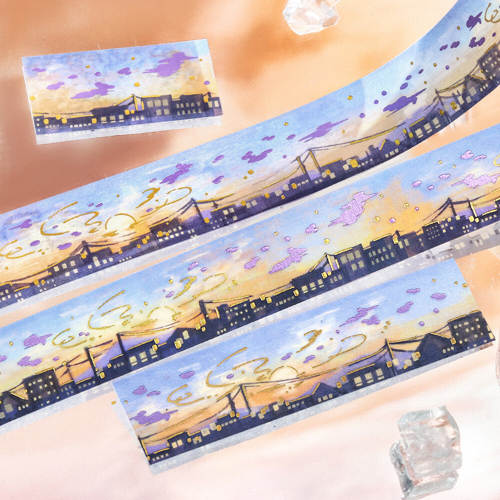 BGM Washi Tape - Illustrated Sky Vol. 2 - Sunset Over the City