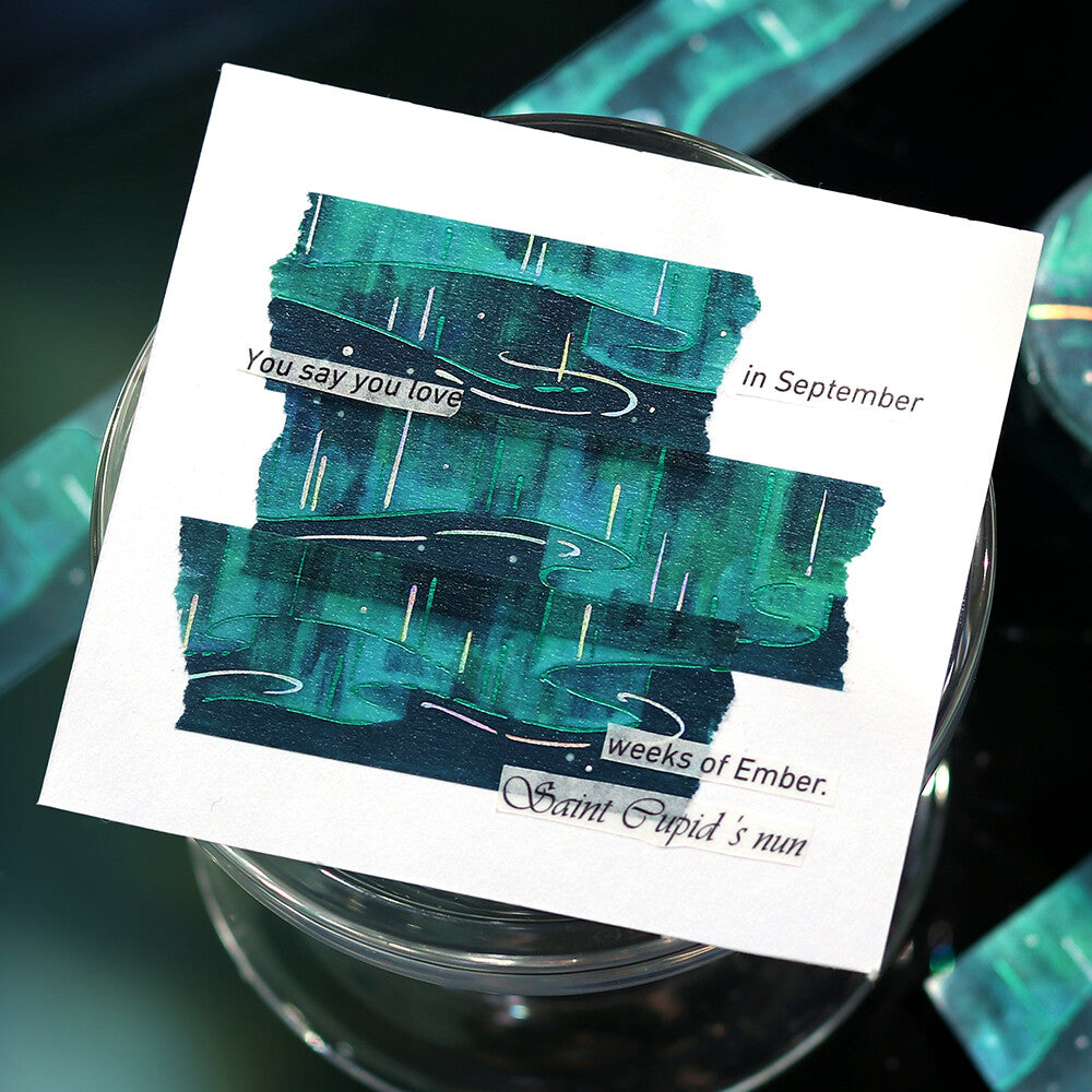 BGM Washi Tape - Illustrated Sky Vol. 2 - Polar Lights (Aurora Borealis)
