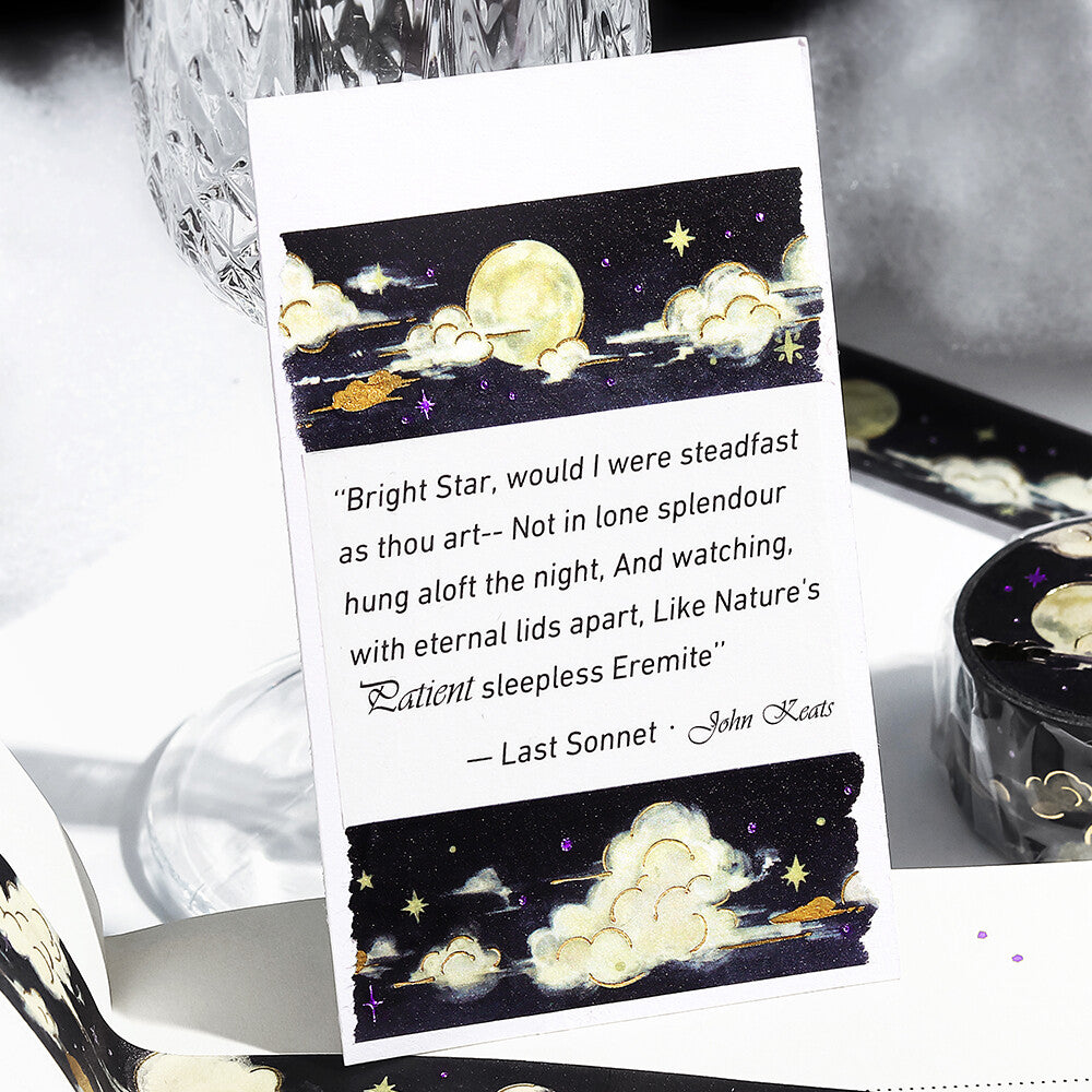 BGM Washi Tape - Illustrated Sky Vol. 2 - Moonlit Night