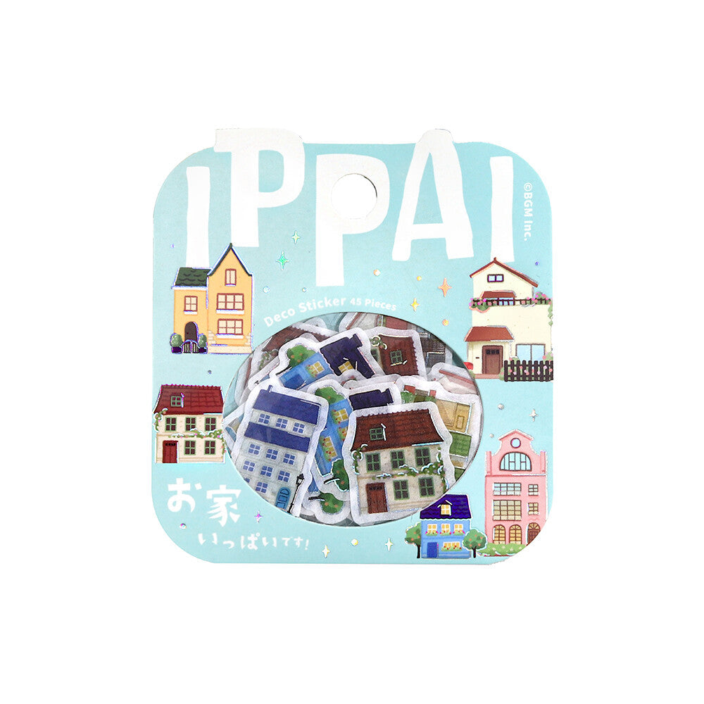 BGM Ippai Flake Stickers - Vol 4 - Lots of Houses!