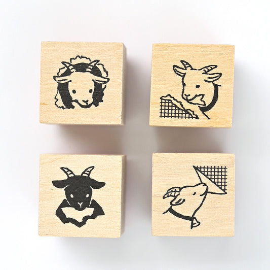 NB - Rubber Stamp Set - Mischief in the Margins - Goats