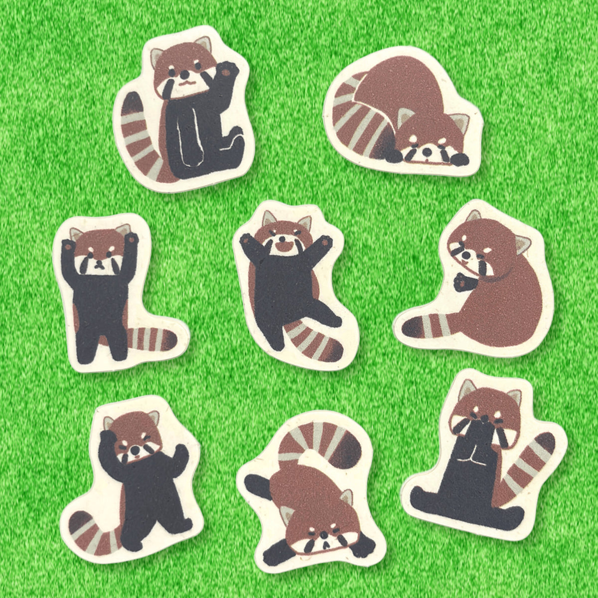 SEAL-DO Shinzi Katoh - Banana Paper Flake Stickers - Endangered Species - Red Panda
