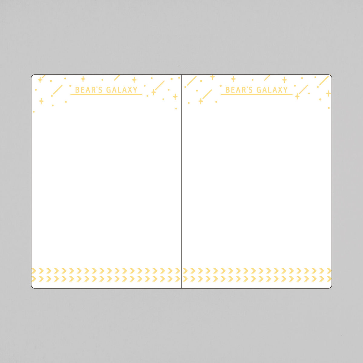 OB1TOY x ROKKAKU - Foil-Stamped Passport-Style Notebook - Galaxy Tours