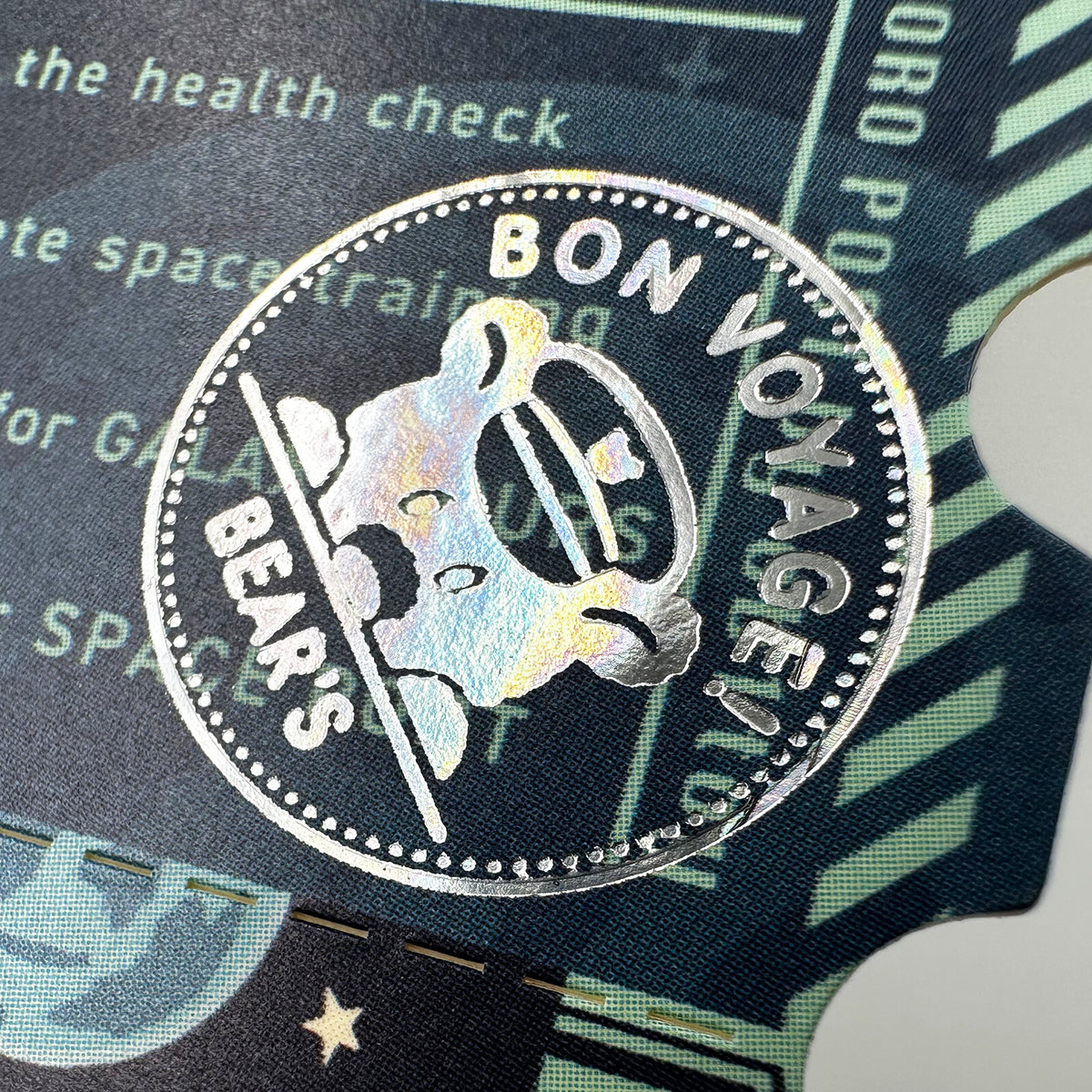OB1TOY x ROKKAKU - Foil-Stamped Ticket-Style Memo - Galaxy Tours