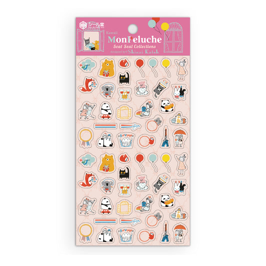 SEAL-DO Shinzi Katoh - Clear Sticker Sheet - Kawaii Mon Peluche