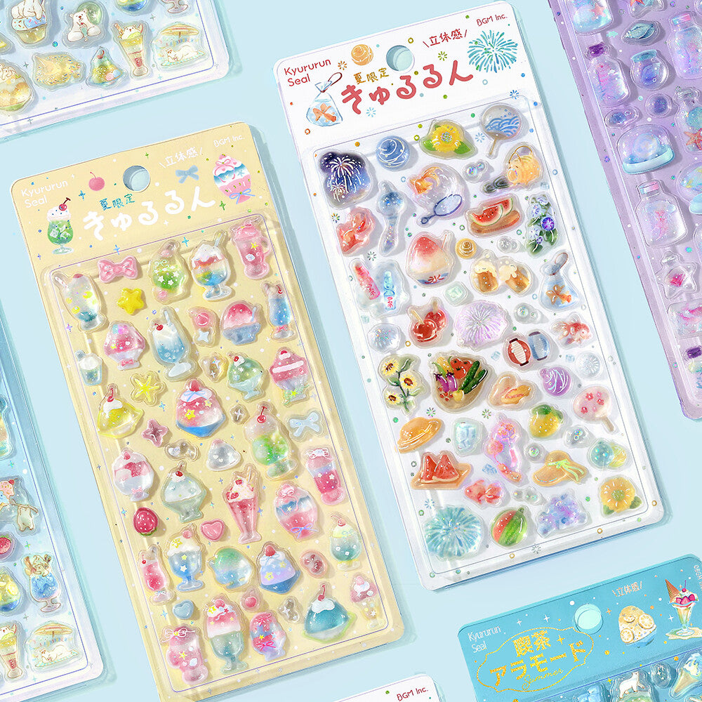BGM - Summer Limited - 3D Crystal Stickers - Summer Sweets