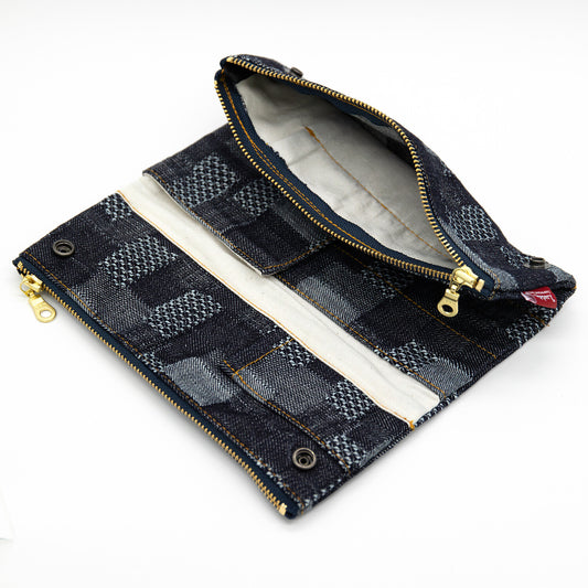 Luddite - Denim Bendy Pen Case Essential - Patchwork