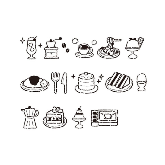 Kamio Japan - Coro-re Plus - Roller Stamp - Cafe