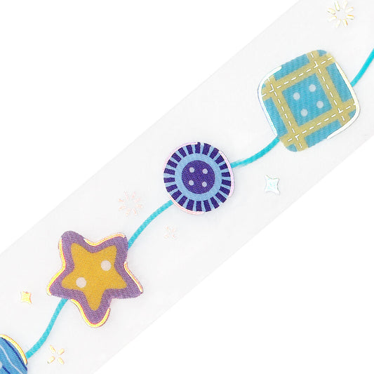 BGM - Clear Tape - Life Series - Colorful Buttons