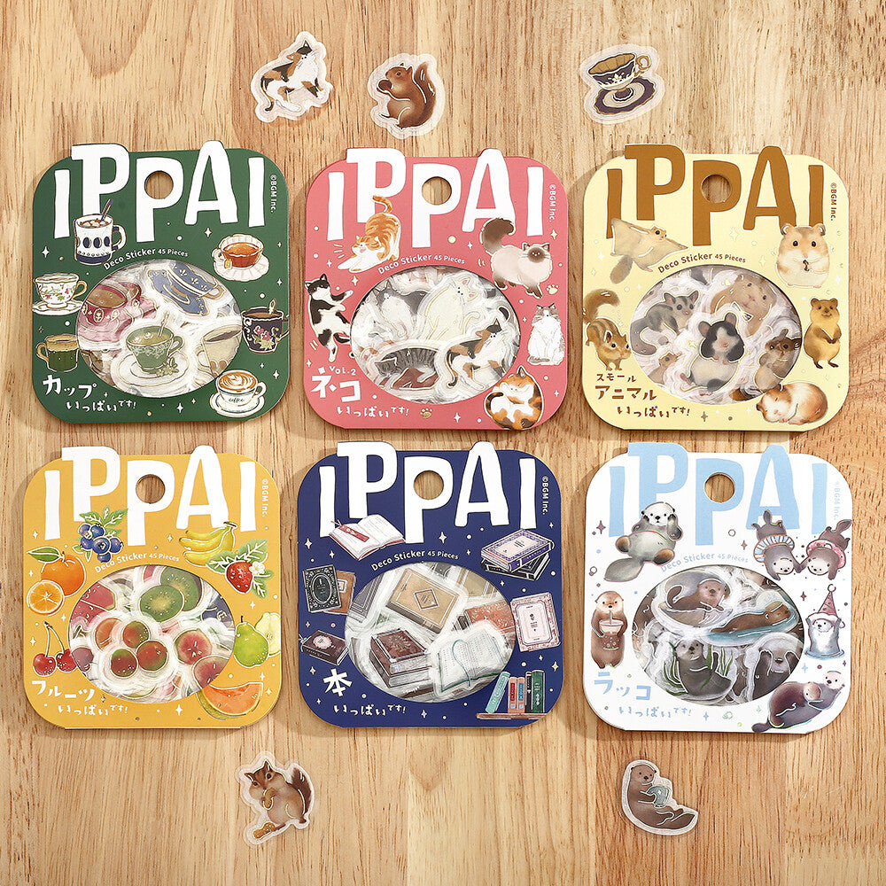 BGM Ippai Flake Stickers - Vol 5 - Lots of Cats Vol. 2!
