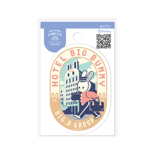 CREATORS CIRCUS x OB1TOY - Sticker - Hotel Big Bunny