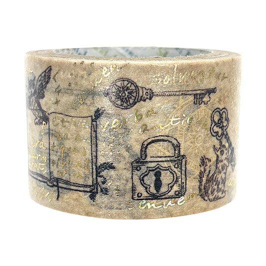 SEAL-DO Shinzi Katoh - 27mm Sparkling Washi Tape - Alchemy and Magic Circles