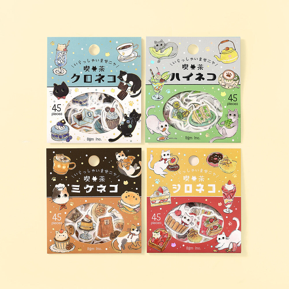 BGM - Flake Stickers - Welcome, Meow! - Cafe High Neko (Cat Cafe)