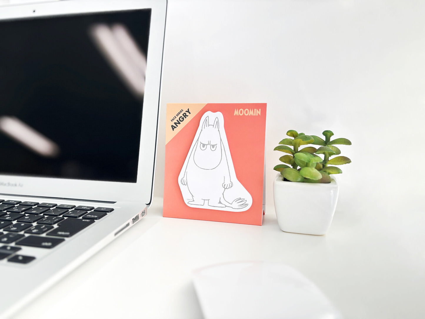 World Craft x Moomin - Moomin Face Sticky Notes - Happy