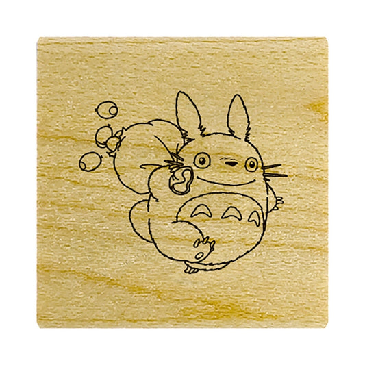 Beverly x Studio Ghibli - Drawstring Bag and Rubber Stamp - My Neighbor Totoro - Medium Totoro and Acorns