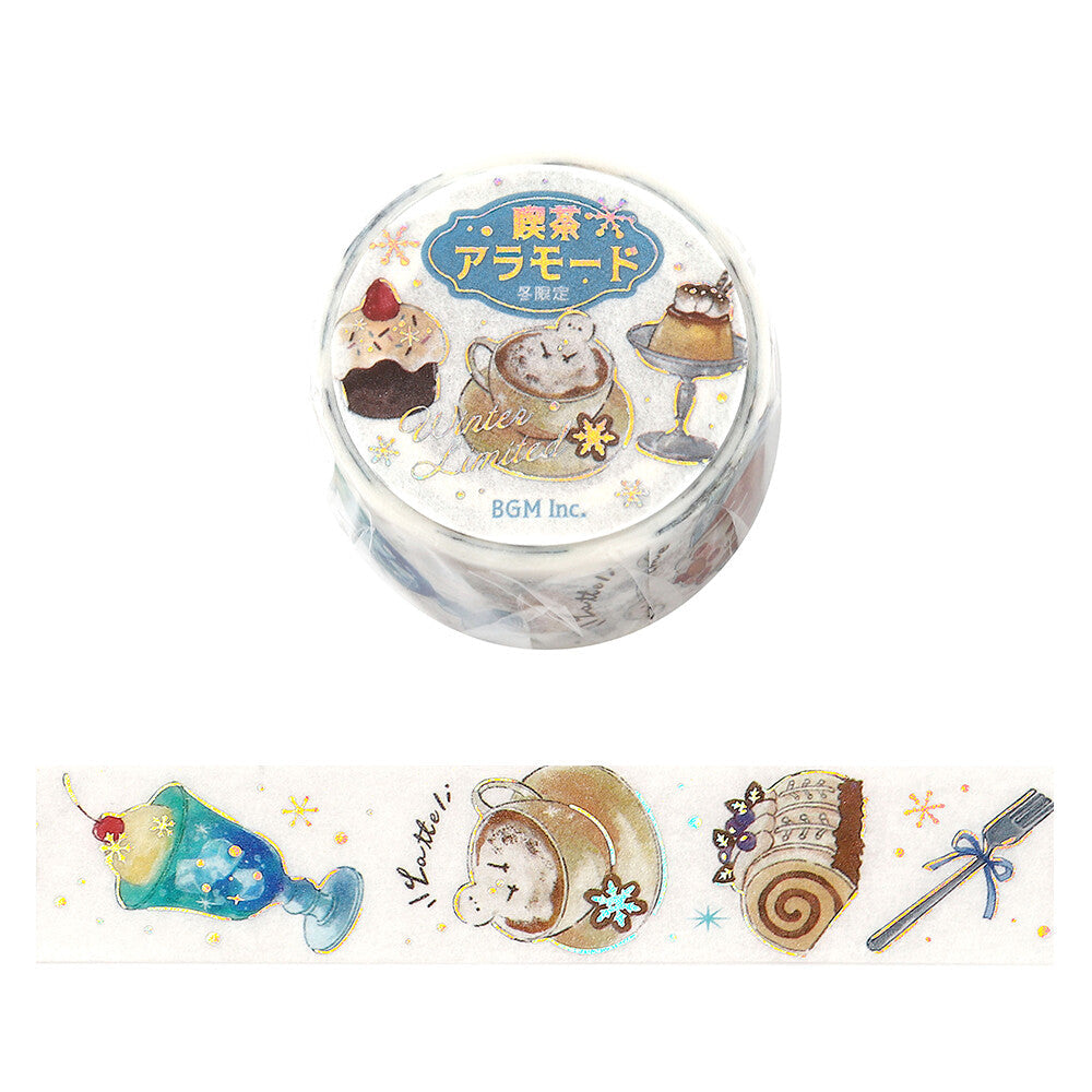 BGM - Winter Limited 20mm Washi Tape - Cafe à la Mode